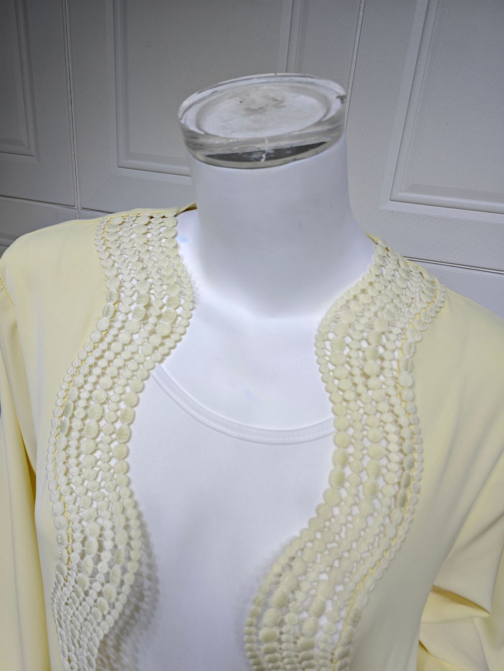 Zahra Printed Diamond Kimono Abaya