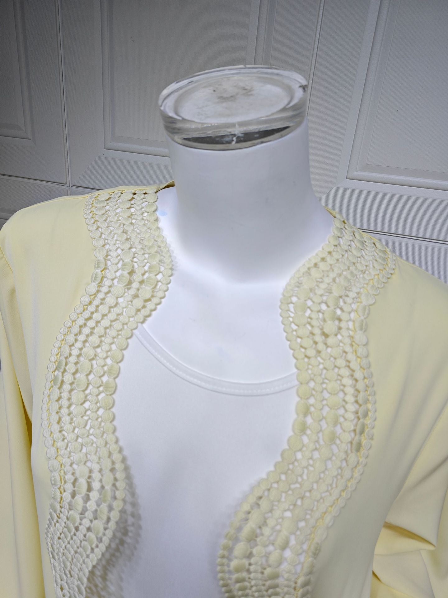 Zahra Printed Diamond Kimono Abaya