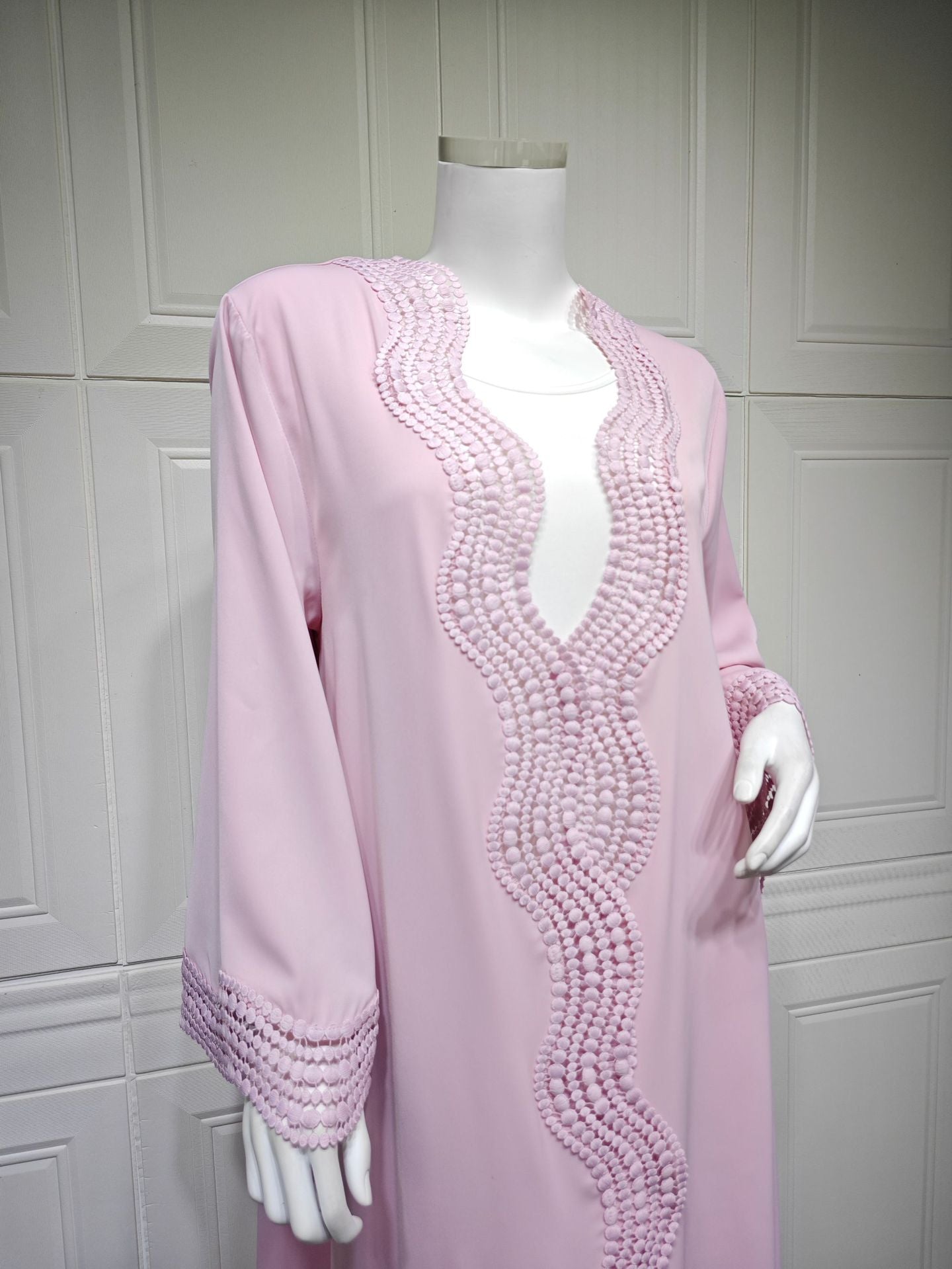 Zahra Printed Diamond Kimono Abaya