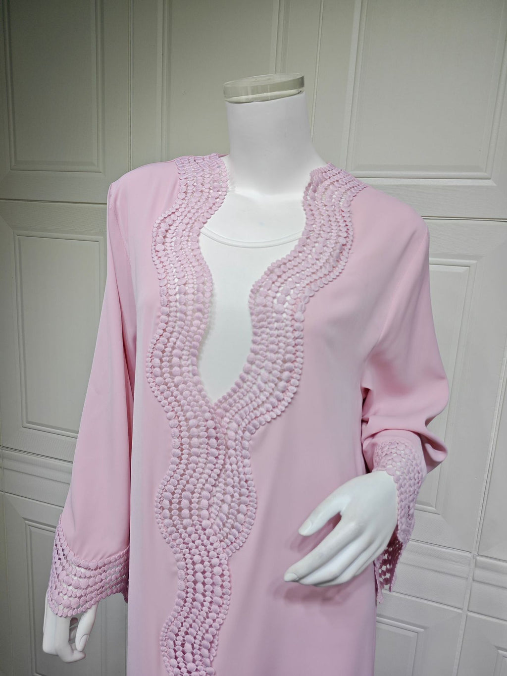 Zahra Printed Diamond Kimono Abaya