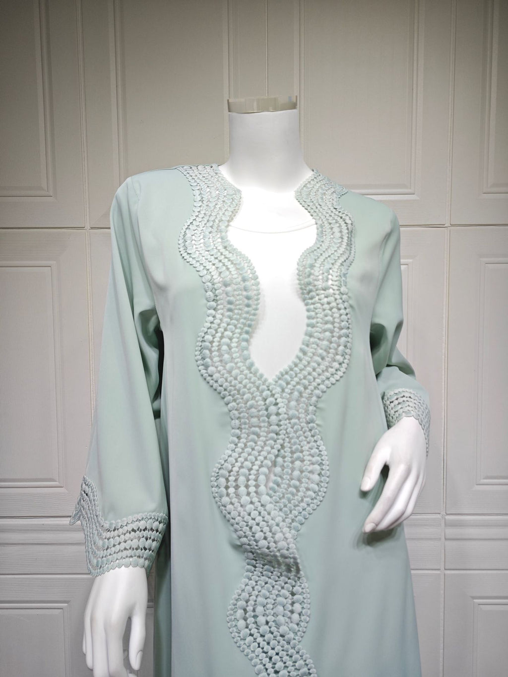 Zahra Printed Diamond Kimono Abaya