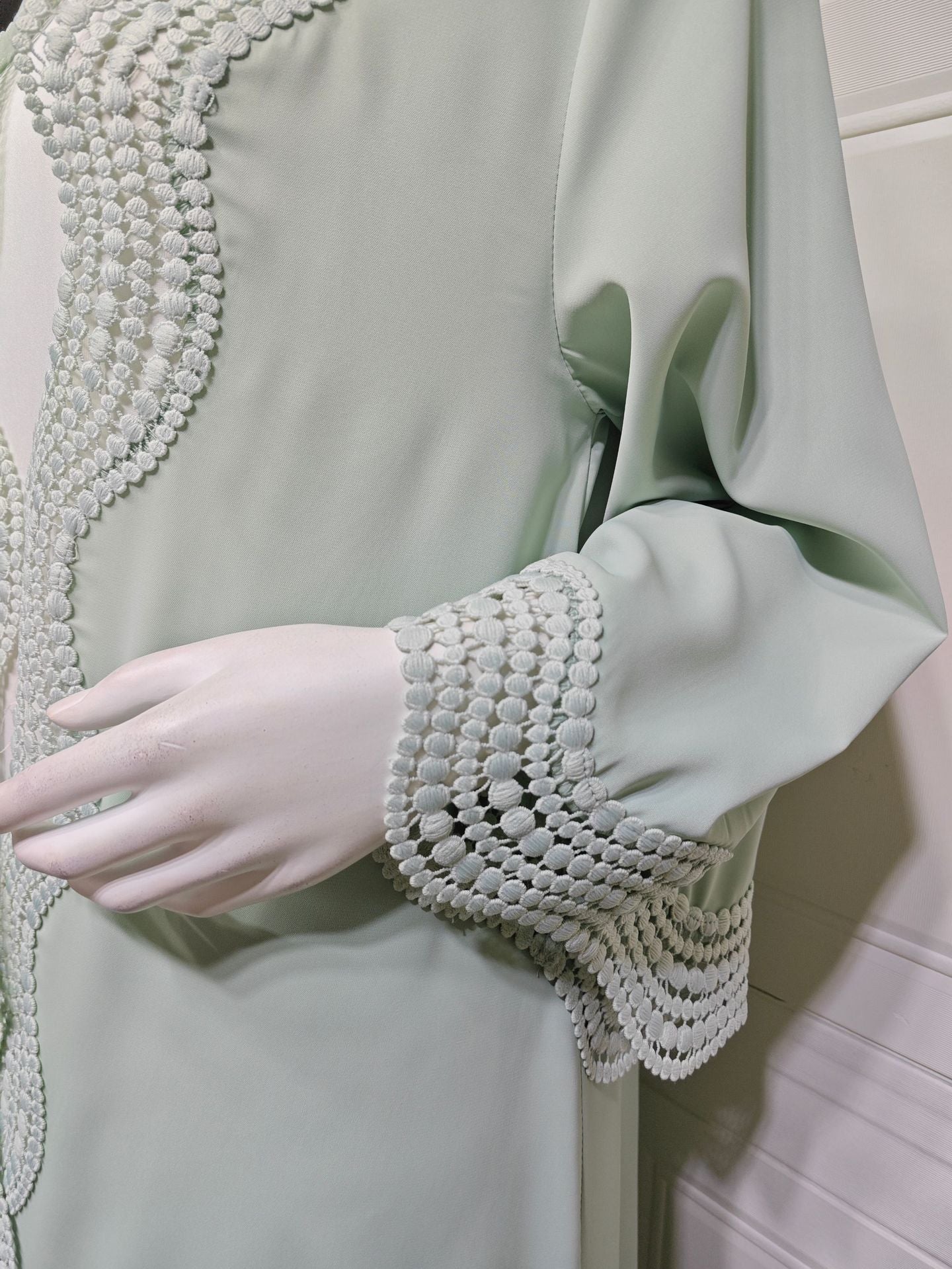 Zahra Printed Diamond Kimono Abaya