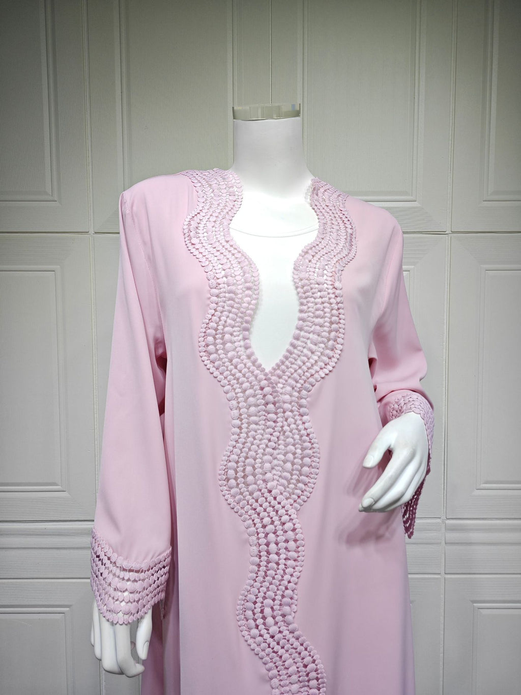 Zahra Printed Diamond Kimono Abaya