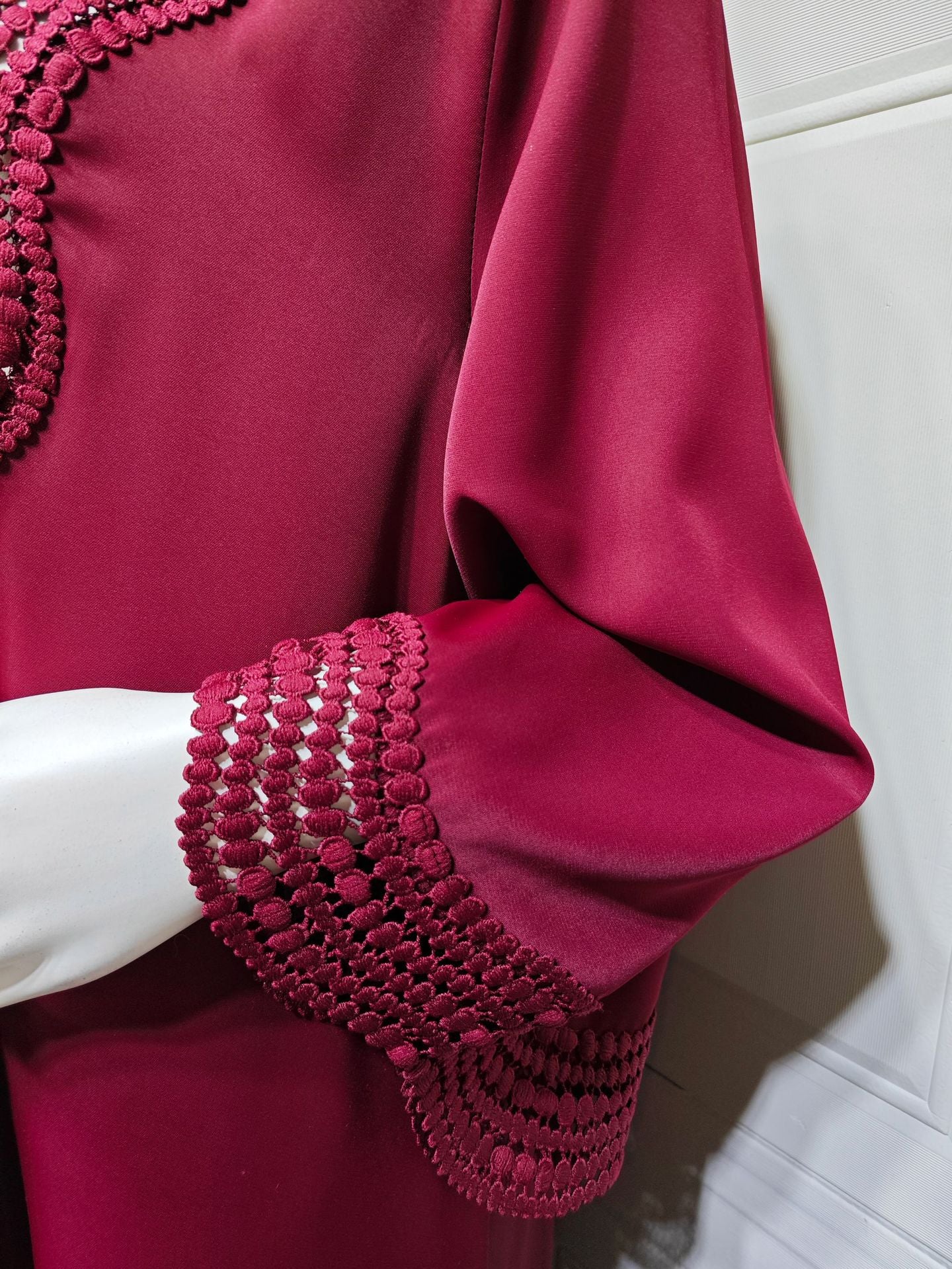 Zahra Printed Diamond Kimono Abaya