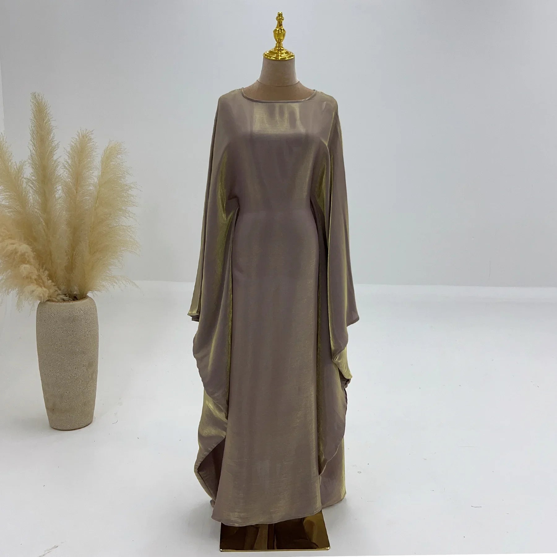 Layali Satin Butterfly Abaya
