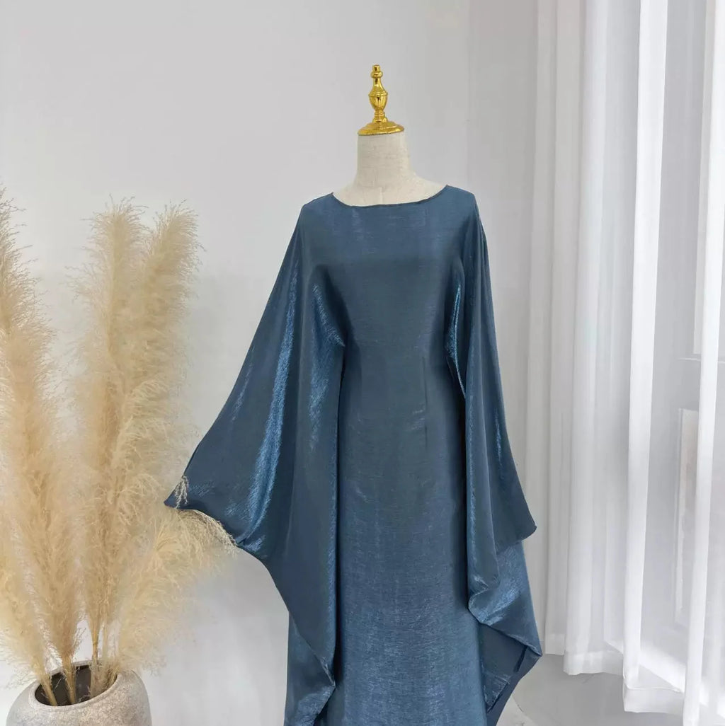 Layali Satin Butterfly Abaya