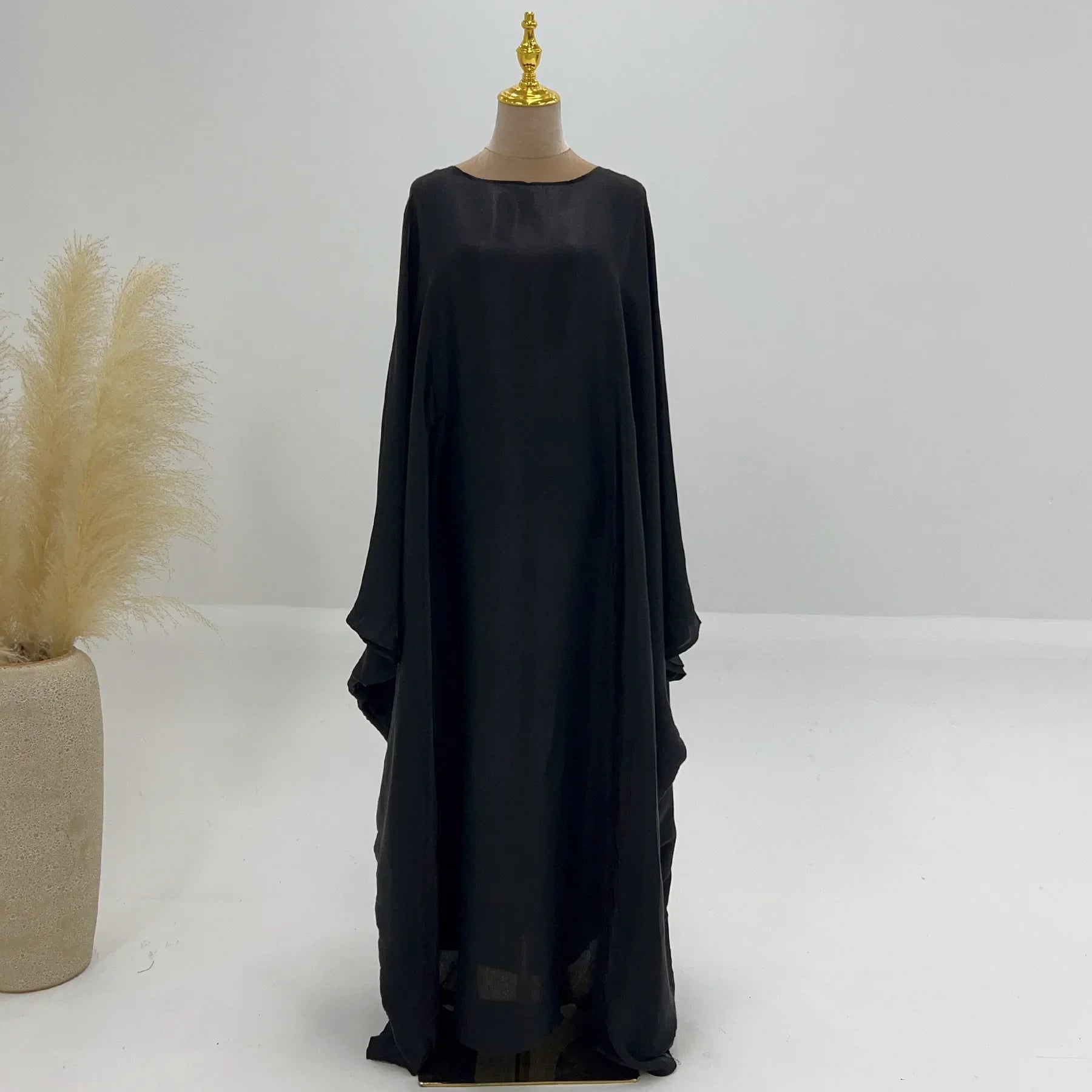 Layali Satin Butterfly Abaya