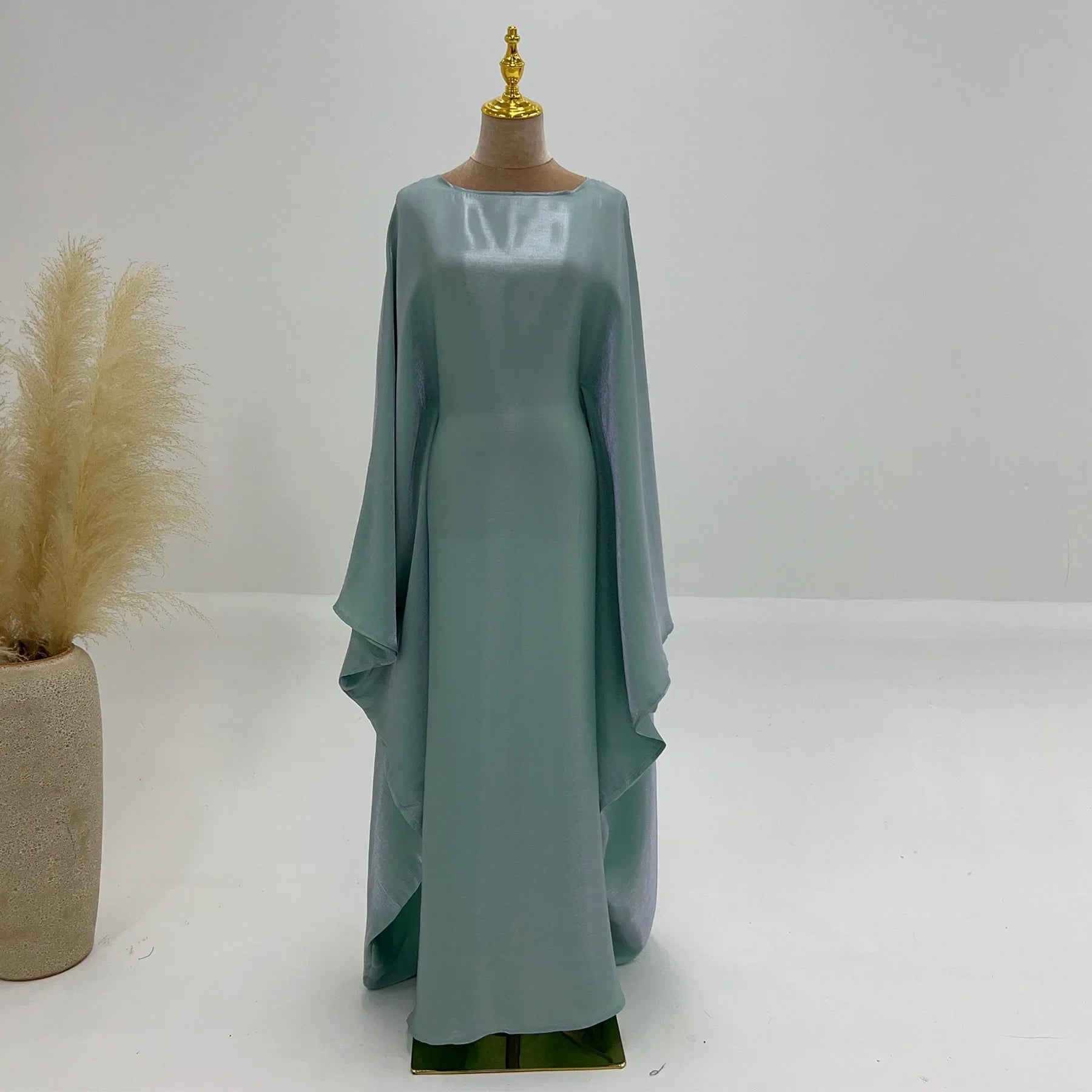 Layali Satin Butterfly Abaya