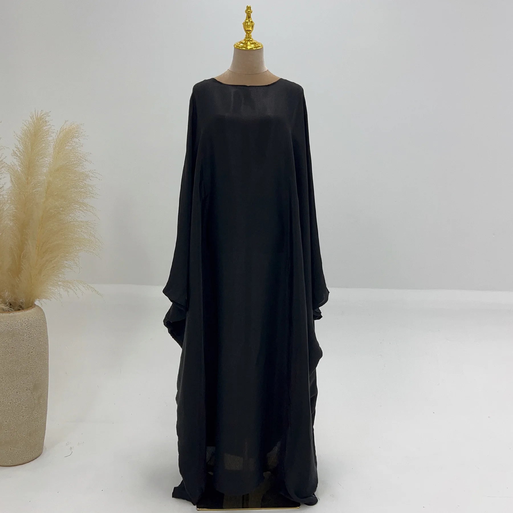 Layali Satin Butterfly Abaya