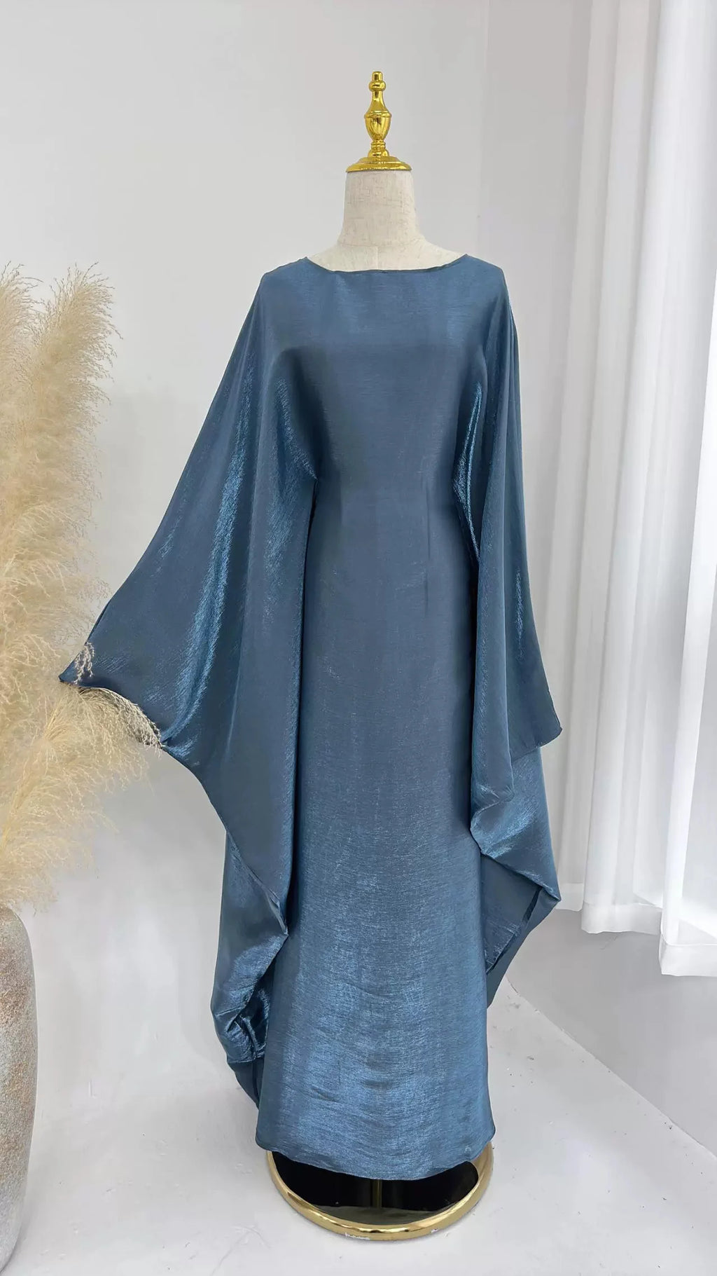 Layali Satin Butterfly Abaya