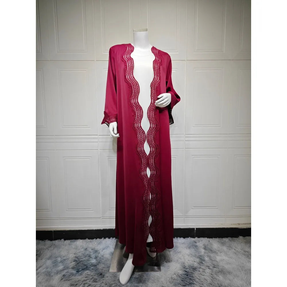 Zahra Printed Diamond Kimono Abaya